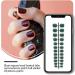 Dajidafu 24 Pieces Square Head Frosted Coffin False Nails DIY Exquisite French Style Unique Elegant Colour-fast Acrylic Nail 15blackish green - Buy Online on SooperMarket.com
