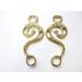 Hackamore Baroque Gold - brass coloured - 1 pair of shanks