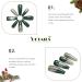 Vatocu Christmas False Snowflake Glitter Press on Nails - 24pcs | Long Ballerina Acrylic Stick-on Nails for Women and Girls - Buy Online on SooperMarket.com