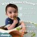 Chomp Suction Plate and Cutlery Set - Spiced Orange | Baby Weaning Gift Set | Dishwasher Safe Silicone Tableware - Buy Online on SooperMarket.com