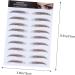 FOYTOKI 4pcs Grooming Natural Hair- False Eyebrow Realistic Hair-like Girl Tools Brown Shaping Transfer - Buy Online on SooperMarket.com