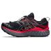 ASICS Men's Trabuco Max Trail Running Shoes 10.5 Black/Electric Red