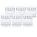 (6 Pack) 6 oz Clear PET Plastic Low Profile Jar with Silver Metal Overshell Lid