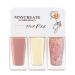 Nail Polish Nail Varnish Pink White Glitter 3 -in-1 Nail Polish Quick Dry Breathable French Manicure Nude Natural Elegant Non-toxic No UV Needed Nail Polishes for Woman Home DIY Nail Art Gift
