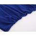 ZUMIY Maternity Nursing Top - Women's Cotton V Neck Ruched Waist Double Layered Tank - S Blue - Buy Online on SooperMarket.com