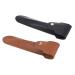 Patikil leather razor protective cover 2 Pack double edge razor razor protection vagina shaver protective cover for trips black brown