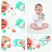 Silicone Baby Fruit Feeder & Pacifier | 3-Pack Fresh Fruit Feeders | Infant Bite Ring - Green - Buy Online on SooperMarket.com
