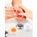 TOROKOM 2Pcs Glass Dappen Dish with Lid for Acrylic Nails - Matte Finish - Buy Online on SooperMarket.com
