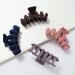 SuPoo 4pcs Large Claw Hair Clips for Thick Hair - Strong Hold Matte Jumbo Jaw Clip Set for Women - Ideal Hair Accessories - Gifts - Brown, Blue, Purple, Pink - Buy Online on SooperMarket.com