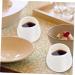 Zerodeko Espresso Frothing Pitcher Ceramic Milk Creamer Dispenser 4pcs Ceramic Milk Cup White Simple Creamer Ceramics Coffee Creamer Pitcher Italian Espresso Cups 4.5X4X5CM White - Buy Online on SooperMarket.com