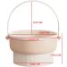 AWOCAN 3-in-1 Makeup Brush Cleaner Bowl Foldable Portable Cleaning Tool for Brushes Powder Puffs Sponges (beige) - Buy Online on SooperMarket.com