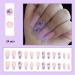 Magrace French Tip Fake Nails - 24 Pcs Square Stick on Nails for Women (A-5) A-3 - Buy Online on SooperMarket.com