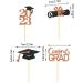 BAOK Graduation Cupcake Toppers - Graduation Theme Cupcake Toppers Class of 2023 Graduation Caps Cupcake Picks for Party Cake Decorations Supplies Rose Gold - Buy Online on SooperMarket.com