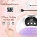 Kisspet 54W UV Nail Lamp with LCD Screen and Timer for Gel Nails - Portable White Nail Dryer - Buy Online on SooperMarket.com