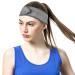 Queta Adjustable Hair Band for Makeup - Terry Cloth Cosmetic Headband Set (3pcs) - Gray - Hair Protection with Velcro Fastener - Buy Online on SooperMarket.com