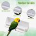 Bird Cage Feeder 3 Pcs Plastic Bird Cage Feeding Bowls Cups Hanging Parrot Water Food Feeder with Compartment and Bird Perch for Small Birds Pigeons Parakeet Canary Sparrow - Buy Online on SooperMarket.com