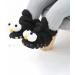 TMEOG Baby Booties Slippers | Infant Winter Boots | First Walking Shoes for Boys Girls 6-12 Months | Black Big Eyes Design - Buy Online on SooperMarket.com