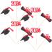 HOLIDYOYO 12pcs 2024 Graduation Season Cake Insert Graduation Cake Toppers Graduation Party Decorations Top Hat Party Supplies Grad Party Cupcake Topper Paper Cup Dessert Props Red