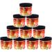 Pohli 200 ml Transparent PET Jars with Black Plastic Lids - Pack of 10 | Durable & Versatile Storage Solutions for International Shipping - Buy Online on SooperMarket.com