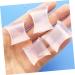 2 Pairs Silicone Toe Separators for Overlapping Toes - H-shaped Toe Spacers for Valgus Correction - White 2.5x2.5cm - Buy Online on SooperMarket.com