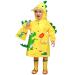 Barakara Kids Raincoat Waterproof Rain Poncho for Kids Toddler Rain Suit Puddle Suit Lightweight Reusable Hiking Hooded Rain Jacket with Safe Reflective Hape Yellow B XL