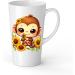 White Ceramic Baby Monkey Mug - Large 483 ml Perfect for Hot Chocolate or Milk Fun and Easy to Use - Buy Online on SooperMarket.com
