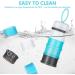 Vicloon Baby Milk Powder Dispenser - 4 Layer Portable Container for Kids - Stackable Snack Storage - Gray & Blue - Buy Online on SooperMarket.com