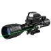 MidTen 4-16x50 Tactical Rifle Scope Dual Illuminated Optics & Rangefinder Illuminated Reflex Sight 4 Holographic Reticle Red/Green Dot Sight & IIIA/2MW Laser Sight Green 4-16x50