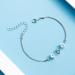 Oralgos Zircon-Cube Bracelet - Elegant Adjustable Crystal Chain Jewelry for Couples & Anniversaries - Buy Online on SooperMarket.com