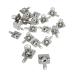 10 Pairs Silver Battery Spring Contact Plates - Replacement for AA AAA Batteries | 14.5x9mm Compression Springs - Buy Online on SooperMarket.com