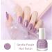 TBeautfave Purple Nail Polish Quick Dry Peel Off Nail Varnish Pastel Violet Long Lasting Nail Polish Water Based Natural Nail Polish for DIY Nail Art No Need Cure J49 - Buy Online on SooperMarket.com