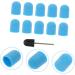 Healeved 1 Set Nail Color Sand Cap Nail Art Polishing Caps Nail Polisher Caps Electric Tool Nail Bit Fine Grit Nail Art Tools Electric Nail File Replacement Sandblasting Nail Flakes Corner 2x1.5cm Blue - Buy Online on SooperMarket.com