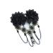 Prosy Halloween Tassel Black Flower Gothic Bead Headwear Top Masquerade Headdress Cosplay Hair Clip Hair Accessories for Women and Girls