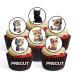 PRECUT Cute Cats Edible Cupcake Toppers - Cat Lover Theme Premium Thickness SWEETENED VANILLA - wafer card disc cake decorations (Pack of 24)