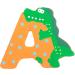 Indigos UG - Wooden Letter A - 27 Animal Motif Wooden Letters for Kids - Perfect for Children and Babies - International Shipping Available - Buy Online on SooperMarket.com