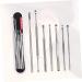 7pcs Stainless Steel Ear Cleaning Tool Set - Ear Pick & Cleaner Set for Nursing - Silver - Buy Online on SooperMarket.com