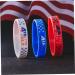 Totority 5pcs Independence Day Red Silicone Wristband Bracelets - Buy Online on SooperMarket.com