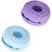 BORDSTRACT 2PCS Makeup Brush Cleaning Folding Bowl Beauty Tool Cleaning Washing Bowl Cute Shaped Soft Silicone Cosmetic Brushes Washing Tool Blue Purple - Buy Online on SooperMarket.com
