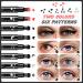 10 Pack Liquid Eyeliner Stamp Set | Waterproof Smudgeproof Long Lasting Pen | 8 Eyeliner Stamps, 2 Eyebrow Pencils | Variety of Designs - Buy Online on SooperMarket.com