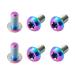 corki Titanium Bike Screw M5 x 10mm Bicycle Disc Brakes Rotor Bolts Nuts Torx T25 Head Colorful