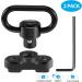 FANGOSS Two Point & Traditional Mlock Sling Rail Mounts with 1.25 Inch QD Push Button Swivel Loop - 2 Pack - Buy Online on SooperMarket.com