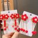 KALLORY Baby Hair Accessories: Tassel & Kimono Flower Hair Clip Set - Girl Hair Clips in Chinese Ancient Style (1 Pair) - Buy Online on SooperMarket.com