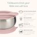Beau Baby Stainless Steel Suction Bowl with Silicone Spoon - Pink | Baby Led Weaning Bowl for Toddlers & Kids - Buy Online on SooperMarket.com