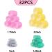 Mabufun Jumbo Hair Rollers Set Hair Rollers Self Grip Curlers For Long Hair No Heat Curlers Heatless Hair Rollers With Clips & Comb 24 Packs (Yellow Pale Red.Green Grey 24Pcs) - Buy Online on SooperMarket.com