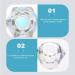 FRCOLOR 3 Pcs Nail Art Crystal Cup Glass Container with Lid Liquid Powder Dappen Dish Manicure Care Tools Nail Tech Clear Fingernail Polish Nail Art Dish Cup White With Cover Cup Bowl 5.5x5.5cmx3pcs Whitex3pcs - Buy Online on SooperMarket.com