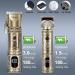 Hatteker Professional Hair Clipper & T-Blade Trimmer Set for Men - Cordless Rechargeable Grooming Kit with LED Display (Gold) | Best International Shipping - Buy Online on SooperMarket.com