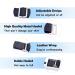 Adjustable Shirt Stays for Men - Comfortable Elastic Shirt Lock Straps & Clips - Practical Black Shirt Stand - Buy Online on SooperMarket.com