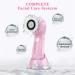 MOSCHOW Rechargeable Waterproof Facial Cleansing Brush - 3 Brush Heads, 2 Power Modes (Pink) - Buy Online on SooperMarket.com