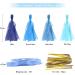 Binpeng 9.8in Blue Tissue Paper Tassel DIY Hanging Decorations - 20PCS 25cm Blue Garland for Party, Wedding, Baby Shower - Buy Online on SooperMarket.com