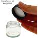 Elegant and Durable 15ml Clear Glass Jars with Airtight Lids - Perfect for Candlemaking Storage DIY Beauty and Gifting - Heat-Resistant Refillable & Stylishly Compact - Set of 10 (Black) - Buy Online on SooperMarket.com
